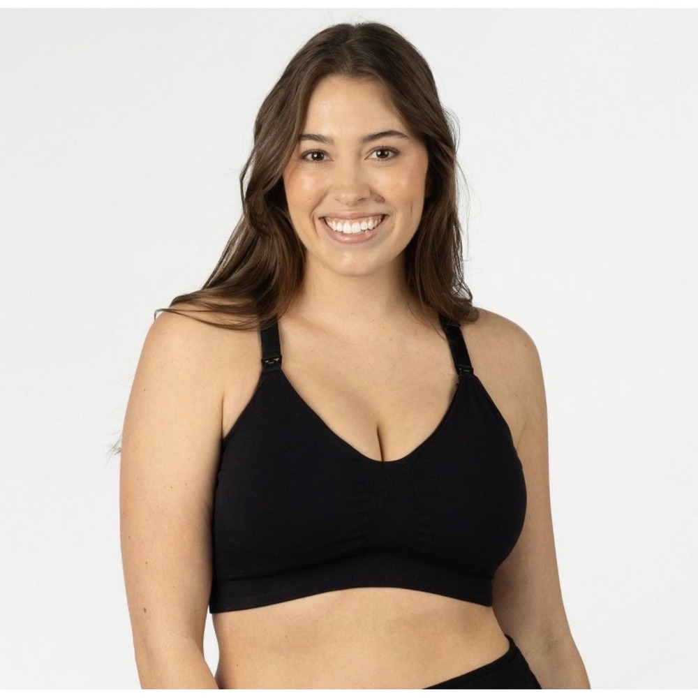 Kindred Bravely NWT Hands Free Pumping & Nursing Sports Bra Black XL-Regular